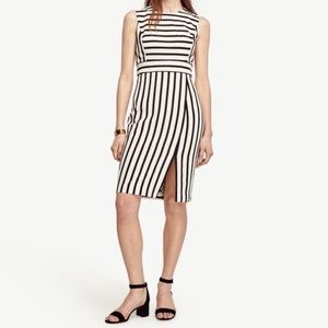 Ann Taylor striped sheath dress